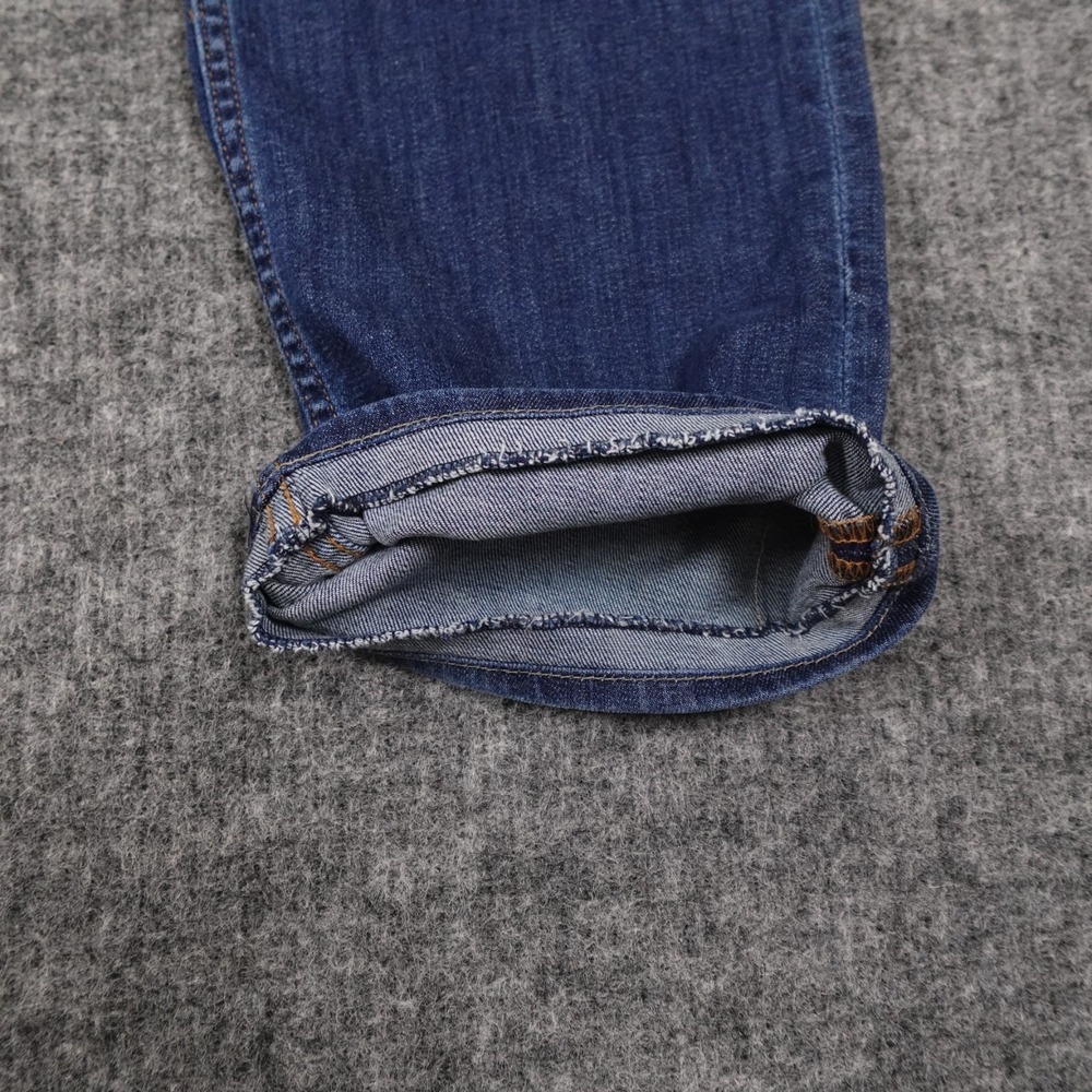 7 For All Mankind Carson Jeans Mens 33 Blue Denim Straight Leg Stretch - Picture 7 of 13